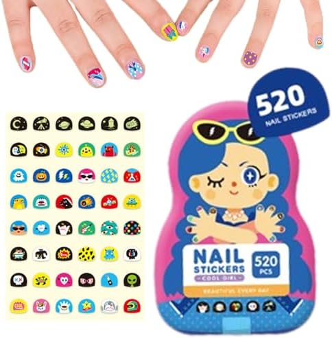 Kids Nagelkunst Aufkleber | Spaßige & Einfache Designs | Karnz