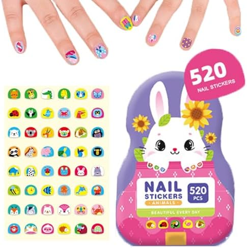 Kids Nagelkunst Aufkleber | Spaßige & Einfache Designs | Karnz