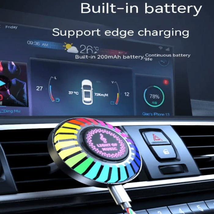 Auto Sound Pickup Licht | Tragbares RGB Vergnügen unterwegs | Karnz