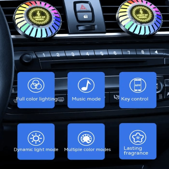 Auto Sound Pickup Licht | Tragbares RGB Vergnügen unterwegs | Karnz