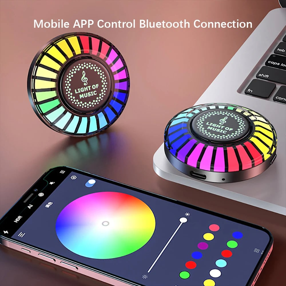Auto Sound Pickup Licht | Tragbares RGB Vergnügen unterwegs | Karnz