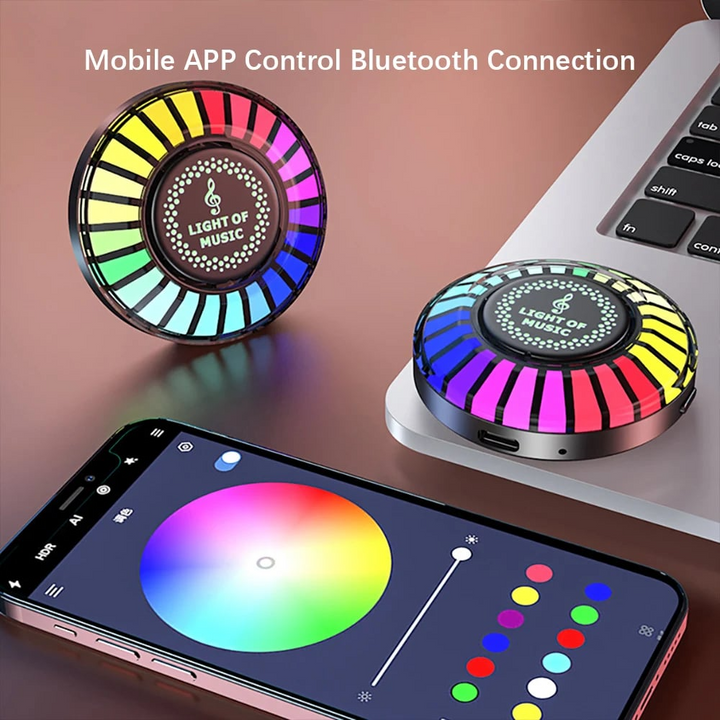 Auto Sound Pickup Licht | Tragbares RGB Vergnügen unterwegs | Karnz