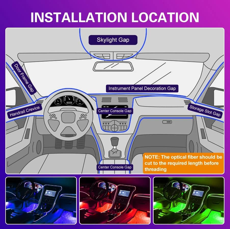 Auto Innenraum LED Licht | Stilvolle Atmosphäre überall | Karnz