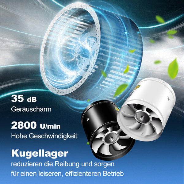 Super-Saugventilator | Leiser, leistungsstarker Extraktor | Karnz
