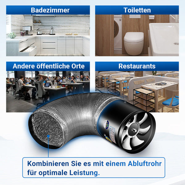 Super-Saugventilator | Leiser, leistungsstarker Extraktor | Karnz