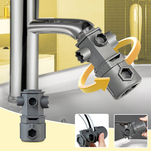 All-in-One Wasserhahn-Schlüssel-Werkzeugset | Kompakte Lösung für Sanitärinstallationen | Karnz
