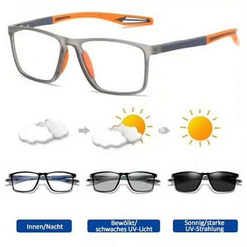 Phototrope Bifokalbrille | Stylische adaptive Linsen | Karnz