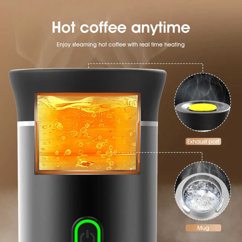 Tragbare Kaffeemaschine | Überall und jederzeit brühen | Karnz
