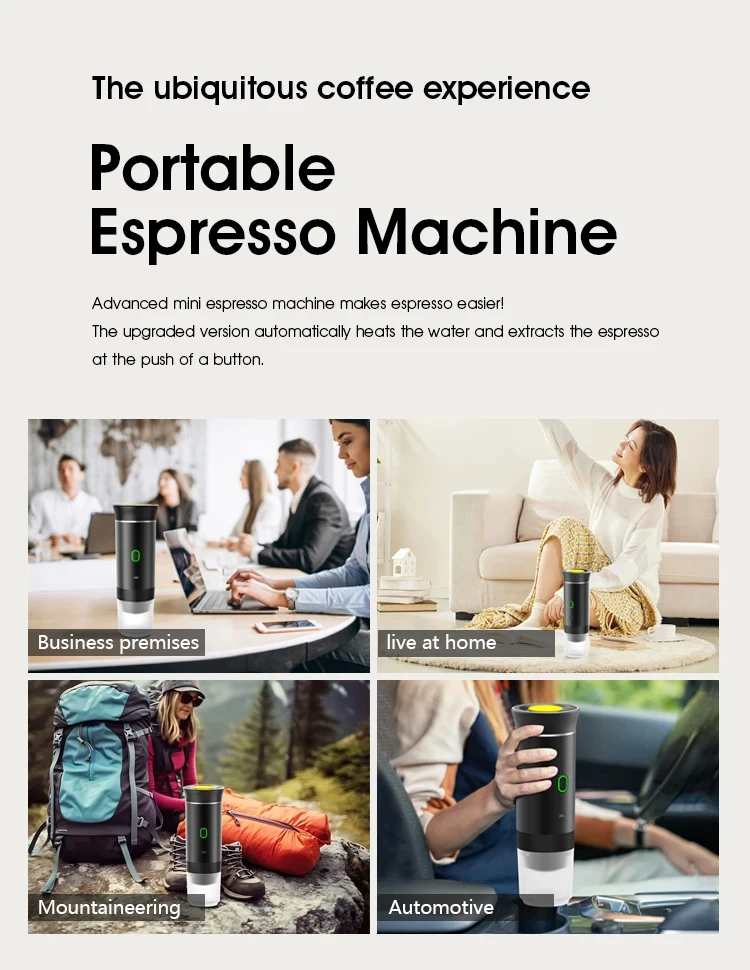 Tragbare Kaffeemaschine | Überall und jederzeit brühen | Karnz