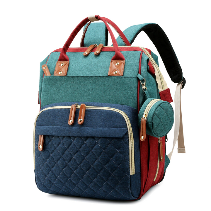 2-in-1-Baby-Wickelrucksack | Eingebautes Wickelbett | Karnz