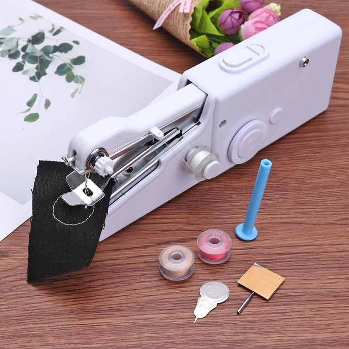 Tragbare Mini Handnähmaschine | Schnell und Einfach Nähen | Karnz