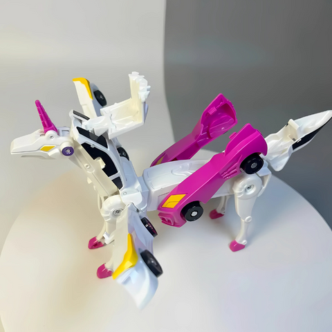 2-in-1 Magnetischer Roboter & Auto | Spielen, Lernen und Kreativ sein! | Karnz