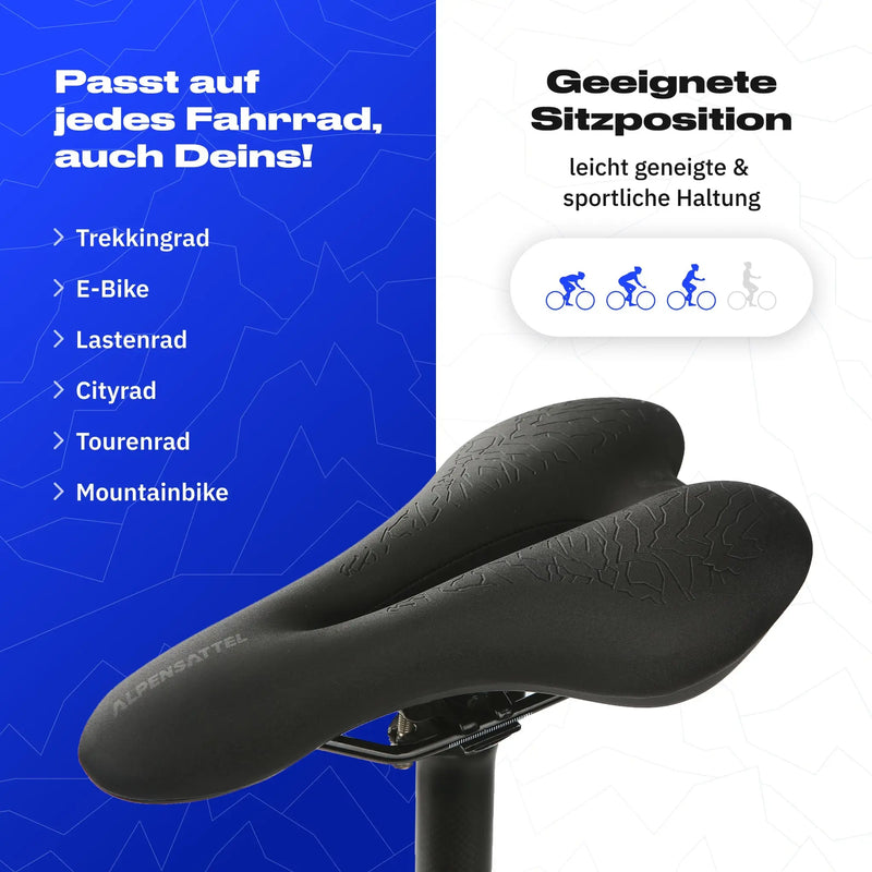 Ergonomischer Fahrradsattel | Nie wieder Rücken- und Gesäßschmerzen | Karnz