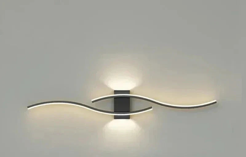 Moderne LED Wandleuchte – Wellenförmiges Design, Minimalistischer Stil | Karnz