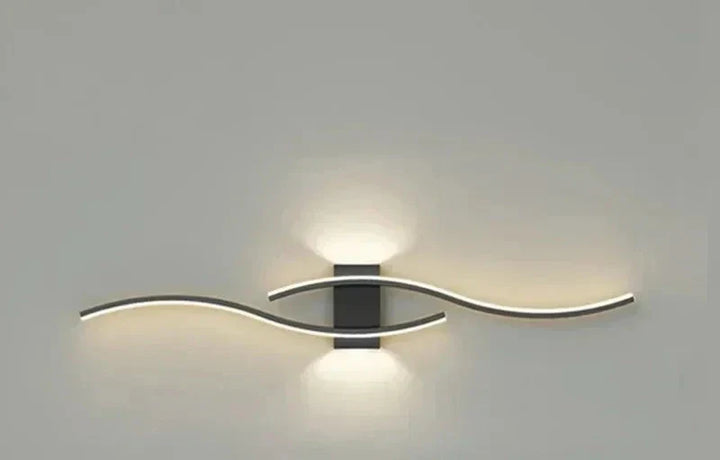 Moderne LED Wandleuchte – Wellenförmiges Design, Minimalistischer Stil | Karnz