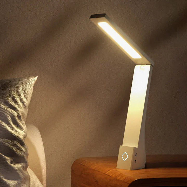 Dimmbar LED Schreibtischlampe mit flexiblem Arm – Moderne USB-Tischleuchte fürs Büro | Karnz