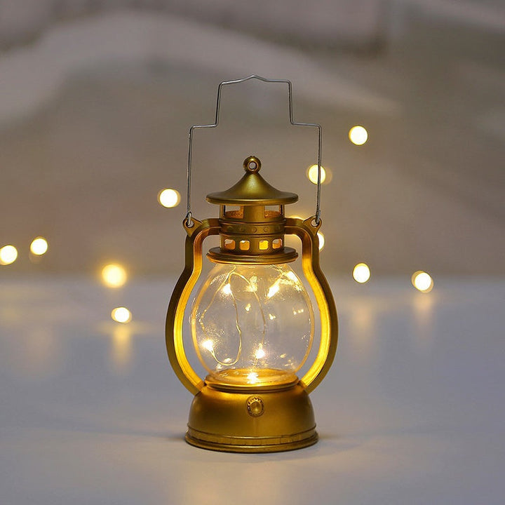 Batteriebetriebene LED-Hängelampe im antiken Design - Tragbare dekorative Lampe für den Innen- und Außenbereich, ideal für Garten & Balkon | Karnz