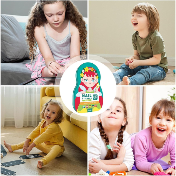 Kids Nagelkunst Aufkleber | Spaßige & Einfache Designs | Karnz