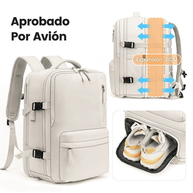 Erweiterbare Reiserucksack, 36–55 L, für Laptops