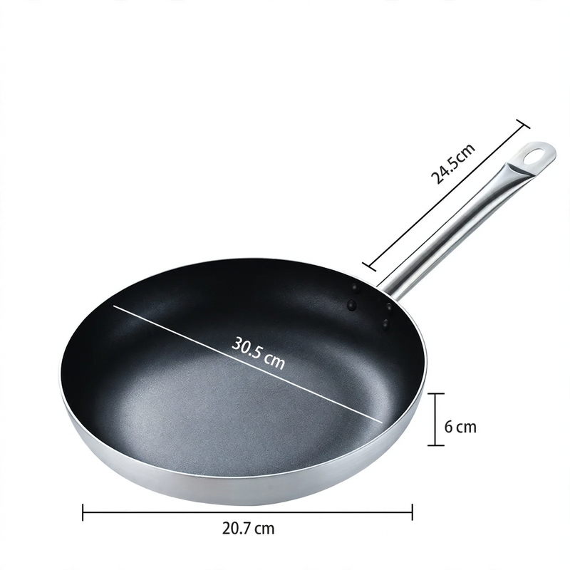 Bratpfanne, Titan-Aluminium, antihaftbeschichtet