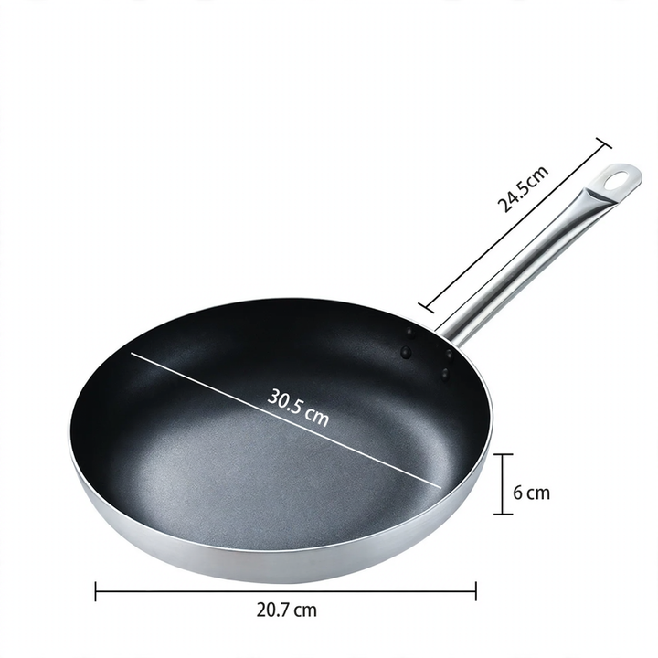 Bratpfanne, Titan-Aluminium, antihaftbeschichtet