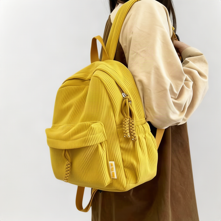 Damen-Rucksack, Cord, 20–35 L, für 13-Zoll-Laptop