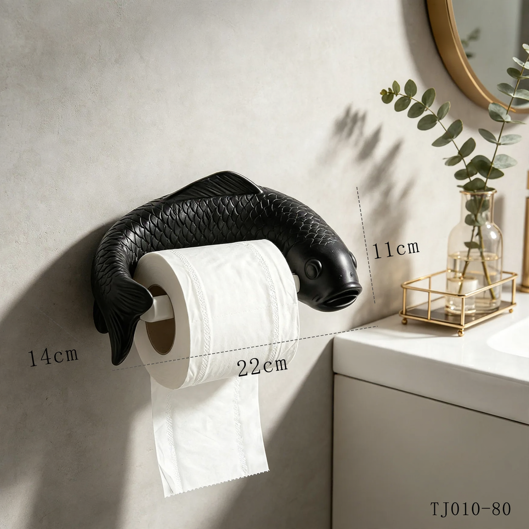 Kreative Fischform-Papiertuchbox, wandmontiert