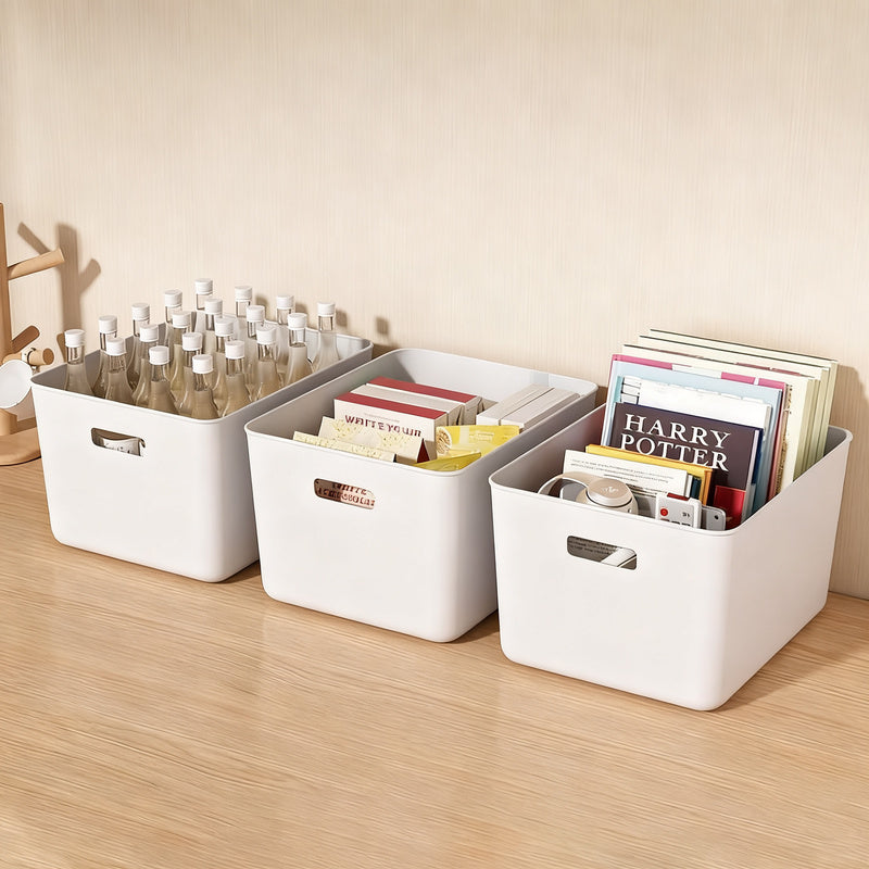 Kunststoff-Aufbewahrungsbox für Schreibtisch und Schrank
