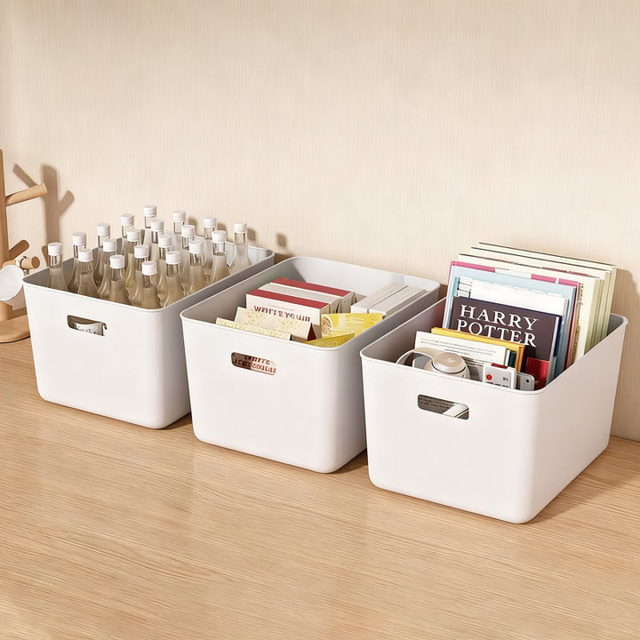 Kunststoff-Aufbewahrungsbox für Schreibtisch und Schrank