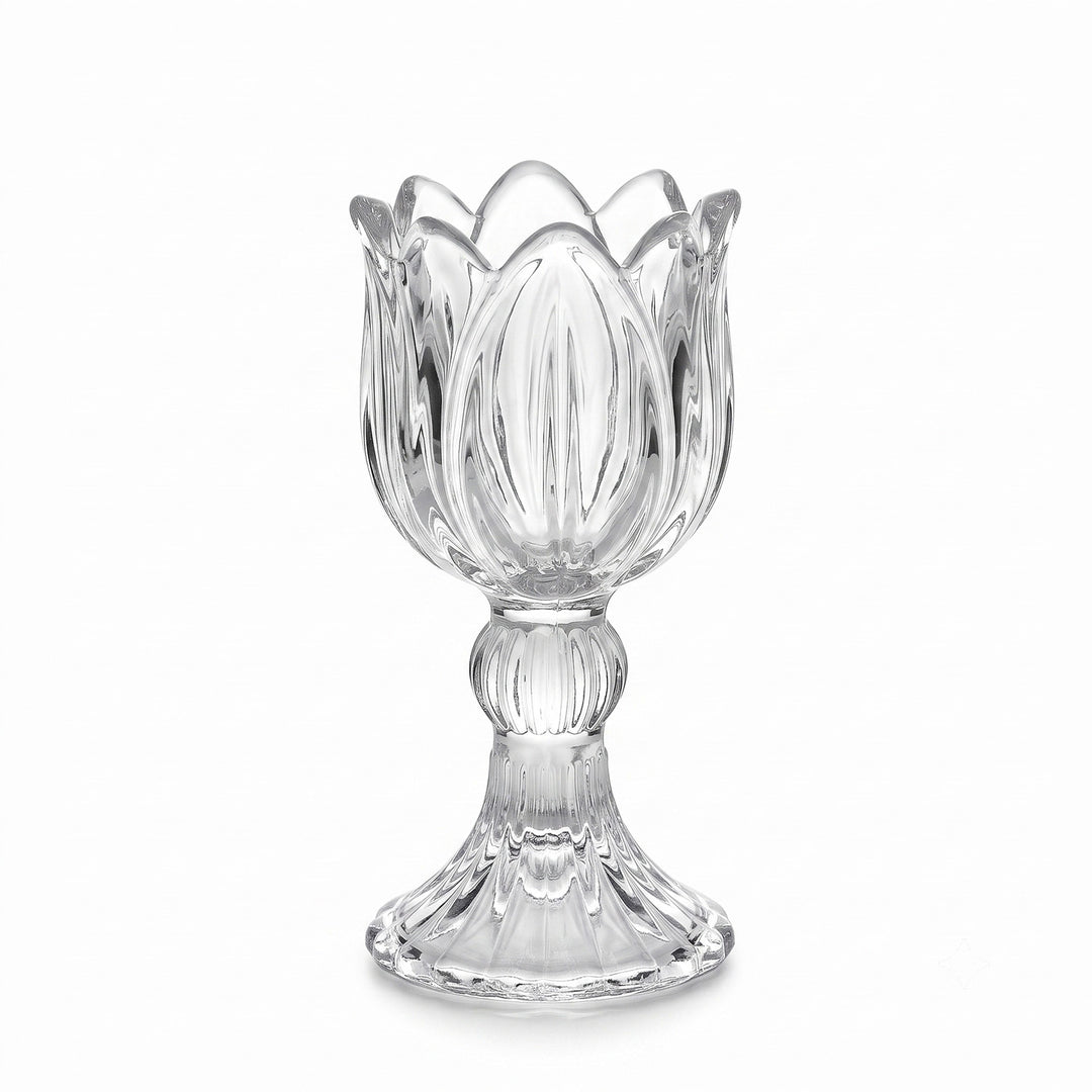 Glas-Kerzenständer Tulpen-Design, nordischer Stil
