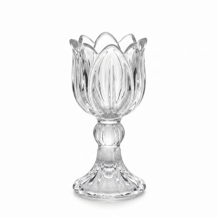 Glas-Kerzenständer Tulpen-Design, nordischer Stil