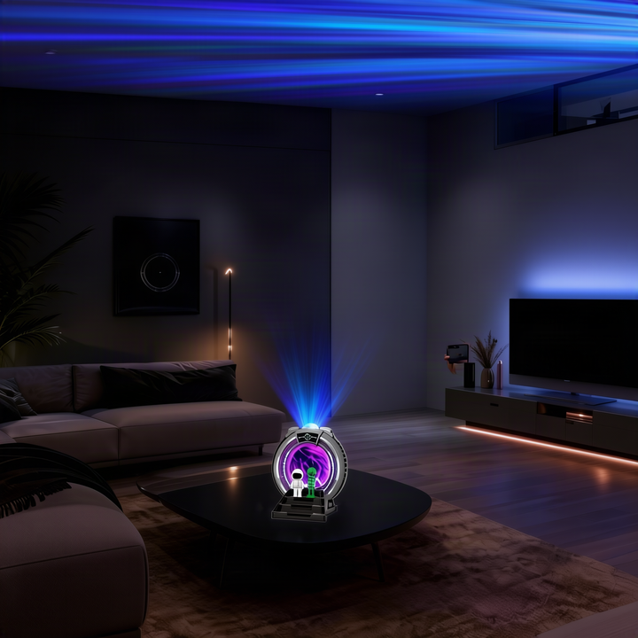 Aurora-Projektionsleuchte mit Bluetooth und Weißrauschen