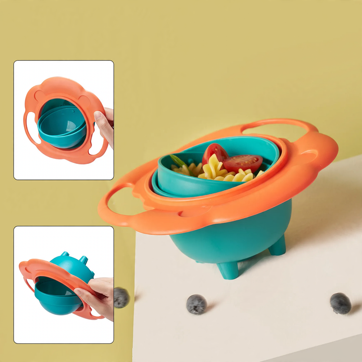 Drehbare Kinderschüssel, 19 cm, PP, rutschsicher