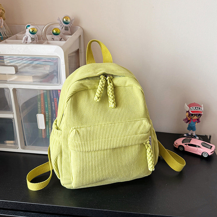 Großer PU-Rucksack, leicht, einfarbig