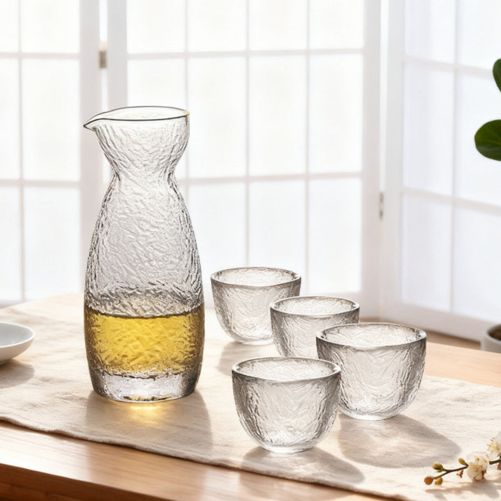 Glastassen, ca. 200 ml, mit Wellenmuster