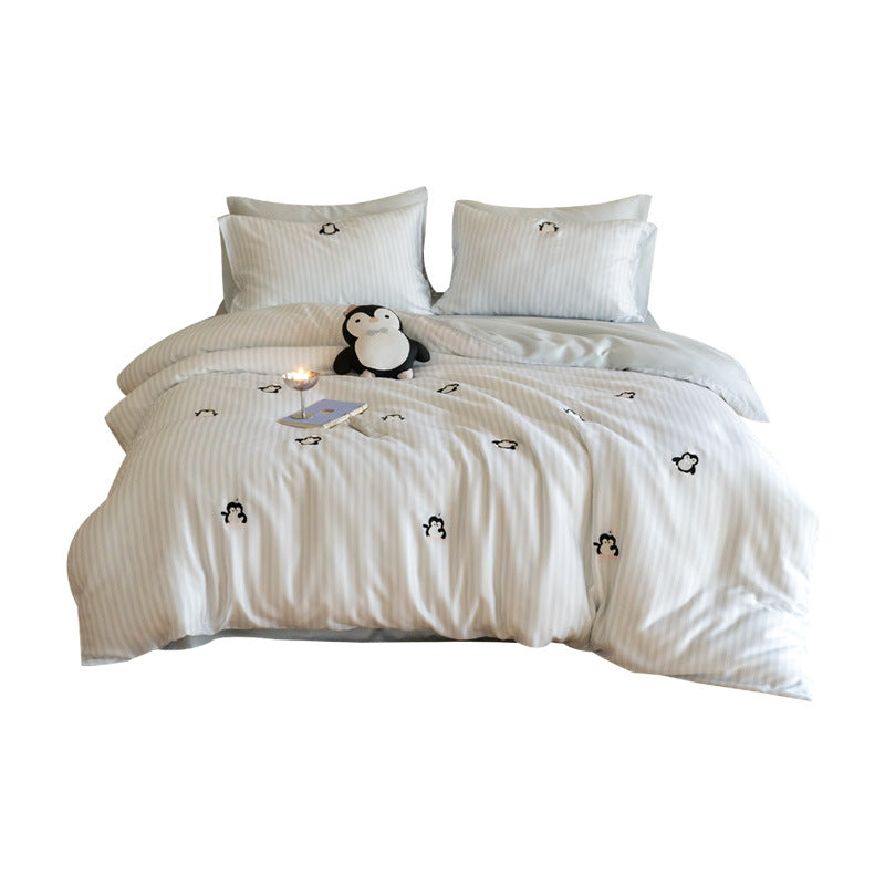 Bettwäsche-Set aus Lyocell, 60er Fadenzahl, Sommer