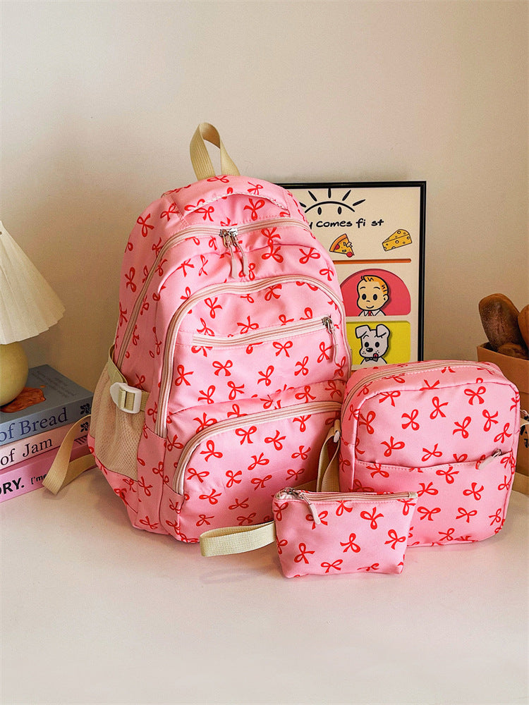 Drei-teiliges Rucksack-Set aus Nylon, groß und vielseitig