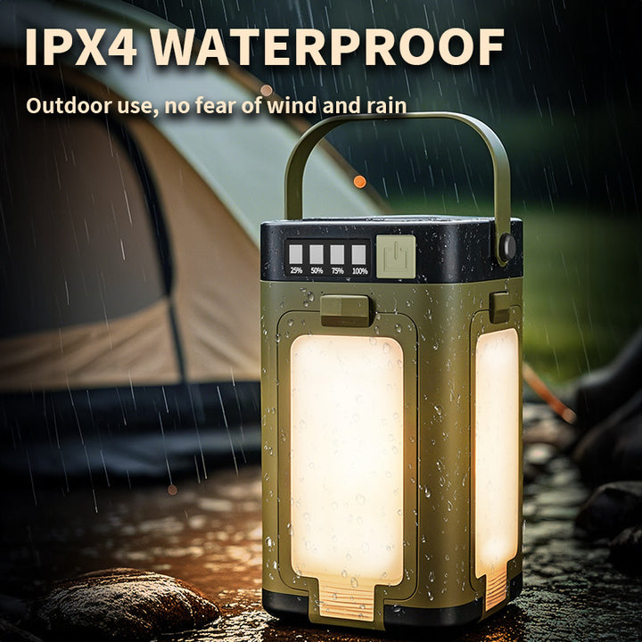 LED-Campinglampe mit Solarladung, faltbar