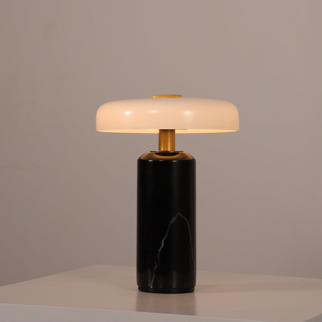 Tragbare Tischleuchte, Marmor, LED, Touchschalter