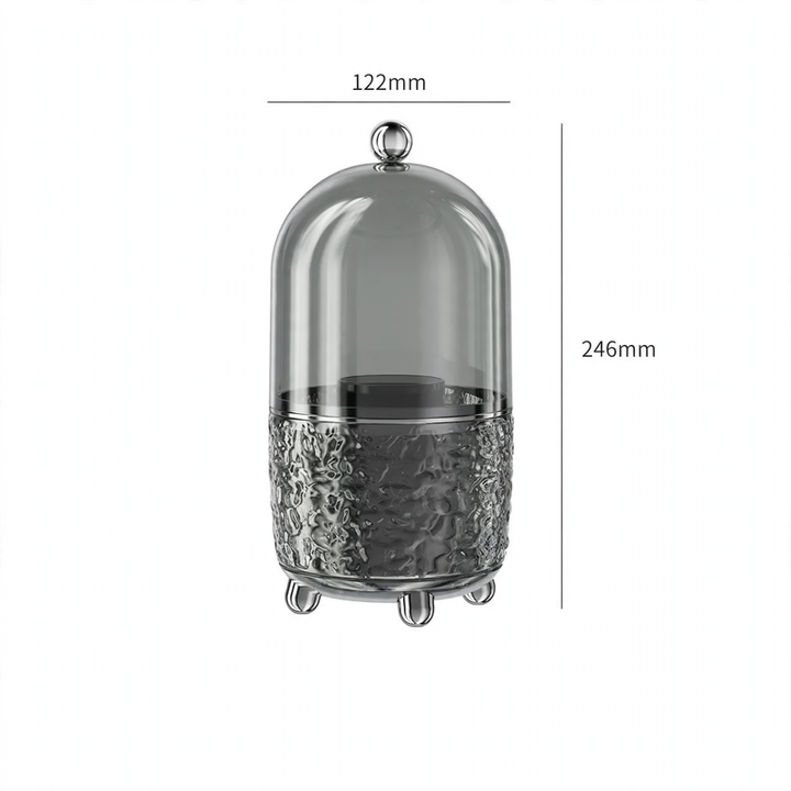 Drehbarer Kosmetik-Organizer mit Staubschutz, 8 L