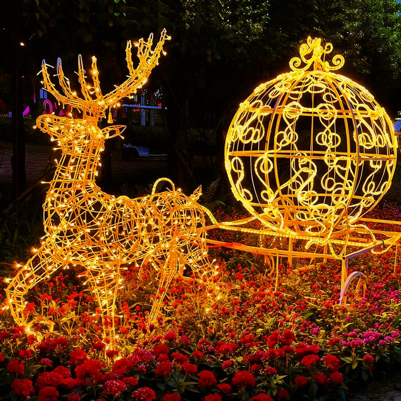 LED-Rentier-Leuchte mit Schlitten