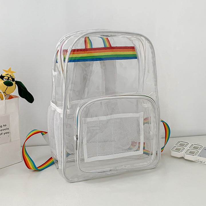 Transparenter Rucksack, PVC, wasserdicht