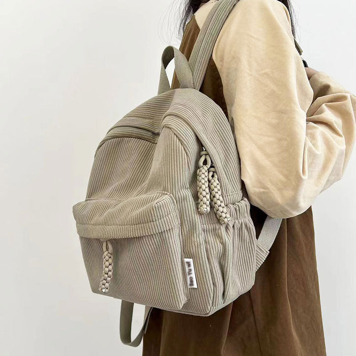 Damen-Rucksack, Cord, 20–35 L, für 13-Zoll-Laptop