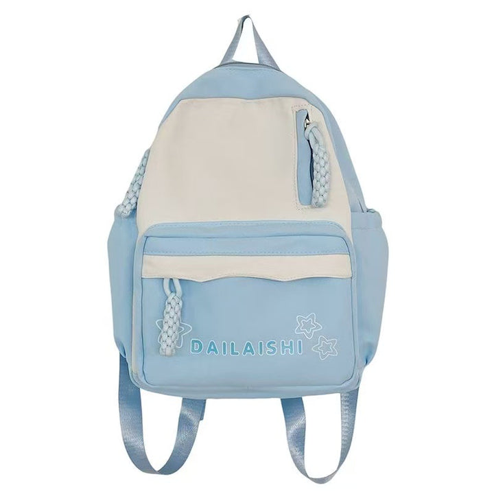 Nylon-Rucksack, atmungsaktiv, Uni-Farben