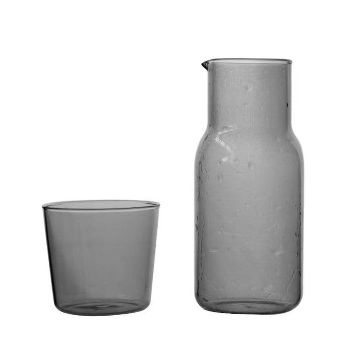 Glaskanne mit Glas, hitzebeständig
