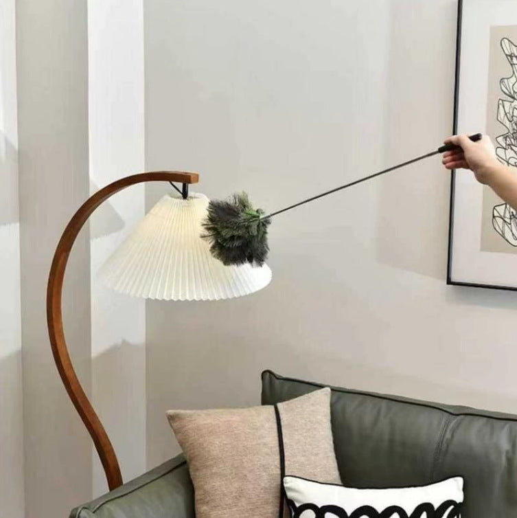 Ausziehbarer Straußenfeder-Staubwedel, 120 cm