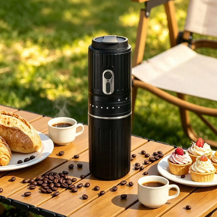 Tragbare Espresso-Maschine mit Mühle, Modell ABS