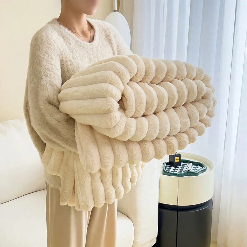 Fleecedecke aus Korallenfleece, 1500–2000 g