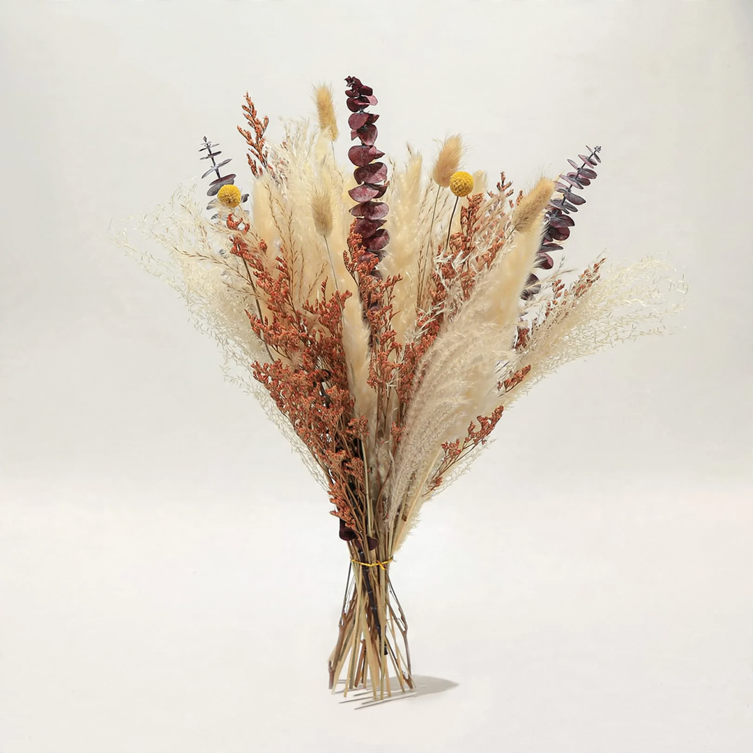 Trockenblumenbund, Pampas und Naturmaterialien