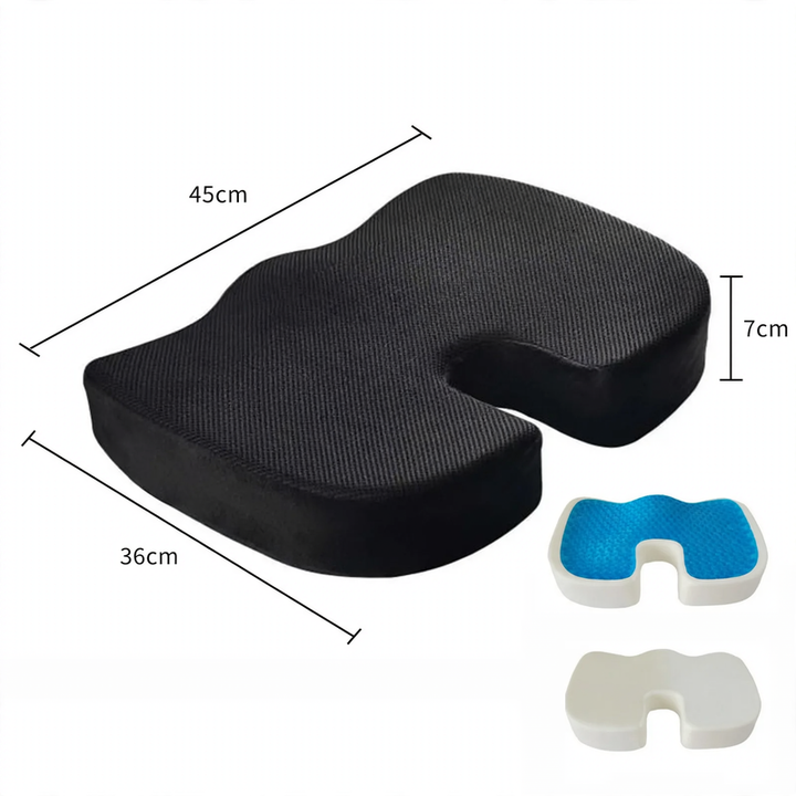 Sitzkissen Memory-Foam mit Gel-Kühlung